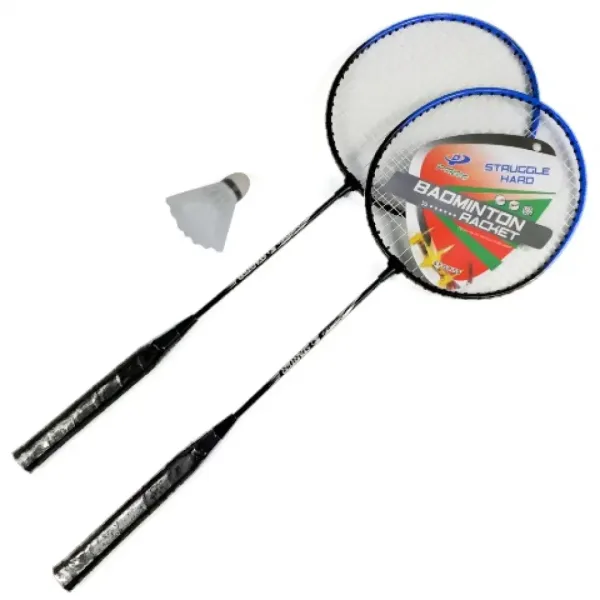 Metall-Badminton-Set für Paare mit Tragetasche und Federball. Bild 2