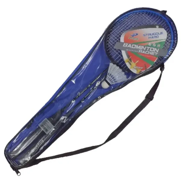 Metall-Badminton-Set für Paare mit Tragetasche und Federball. Bild 3