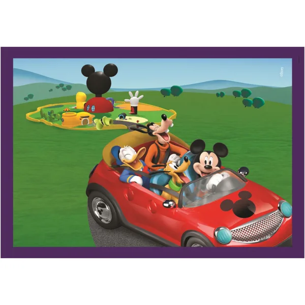Mickey und seine Freunde 4-in-1 Supercolor-Puzzle - Clementoni Bild 2