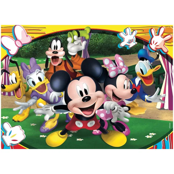 Micky Maus 2-in-1 Puzzle und Malset mit 48 Teilen, 35x25 cm - Lisciani Bild 2
