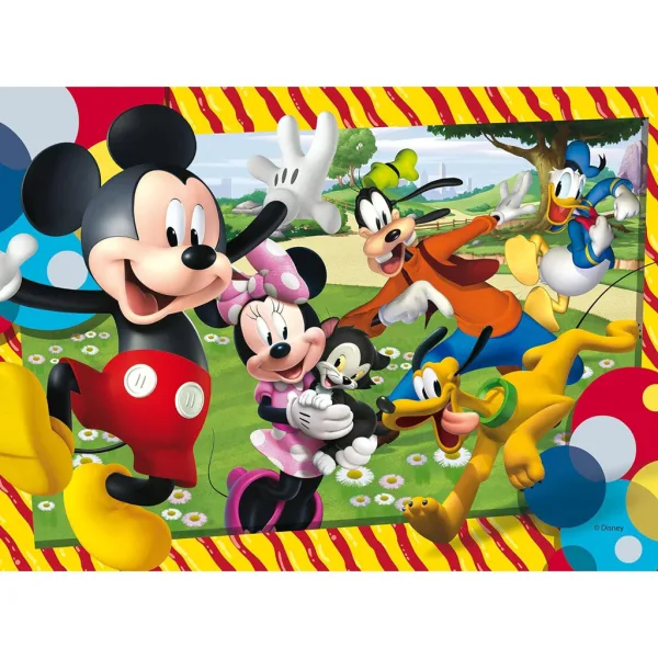 Micky Maus und seine Freunde 2-in-1 60-teiliges Eco-Puzzle und Ausmalbild 70x50cm – Lisciani Bild 2