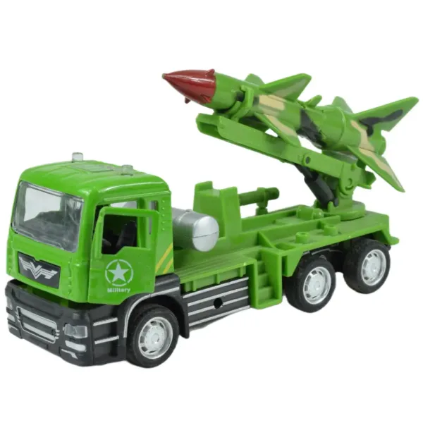 Militär-LKW: Rückziehbarer Militärlastwagen mit Rakete in zwei Varianten, 14 cm Bild 2