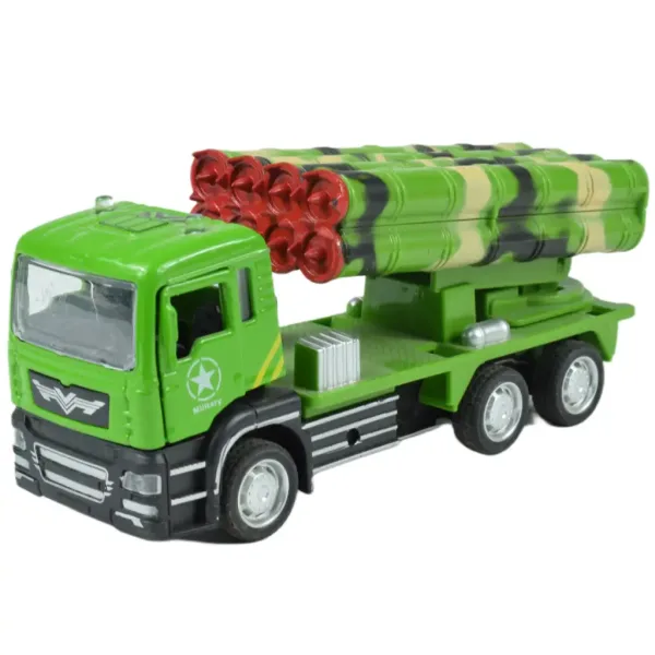 Militär-LKW: Rückziehbarer Militärlastwagen mit Rakete in zwei Varianten, 14 cm Bild 5