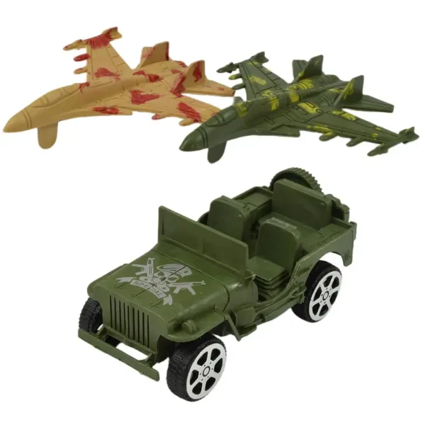 Militärset: Großes Militärspielset mit Fahrzeugen und Soldatenfiguren Bild 2
