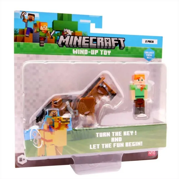 Minecraft-3D-Figur mit aufziehbarem Tier, 2. Serie, in verschiedenen Ausführungen, 1 Stück Bild 4