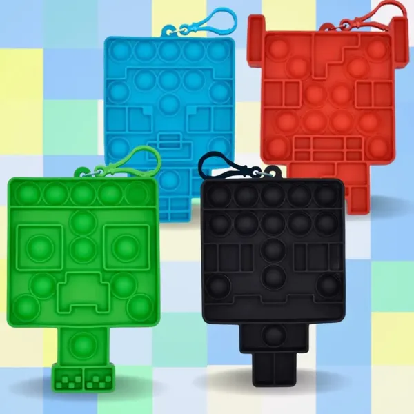 Minecraft Bubblers Mini Pop-it Überraschungsschlüsselanhänger 1 Stk. Bild 2