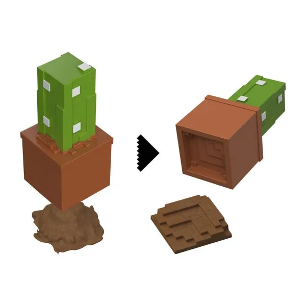 Minecraft Enthüllungs-Minifigur im Aufbewahrungsbehälter – Kaktus – Mattel Bild 3