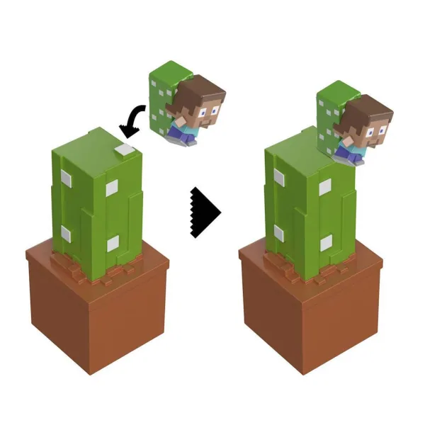 Minecraft Enthüllungs-Minifigur im Aufbewahrungsbehälter – Kaktus – Mattel Bild 4