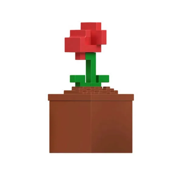 Minecraft Reveal Minifigur im Aufbewahrungsbehälter – Mohnblume – Mattel Bild 2