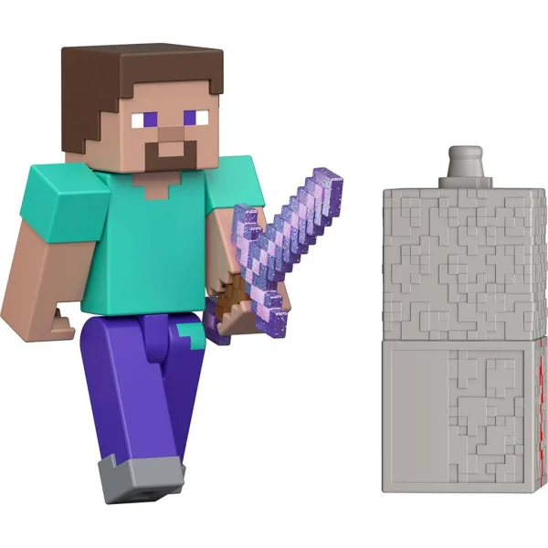 Minecraft: Steve Spielfigur mit Zubehör – Mattel Bild 2