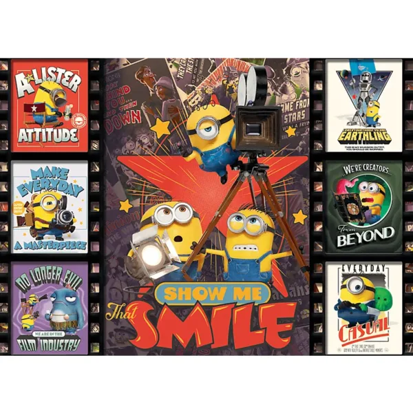 Minions 3 Filmbilder 1000-teiliges Puzzle – Trefl Bild 2