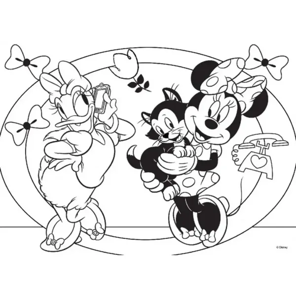 Minnie Maus 2-in-1 Maxi 24-teiliges Puzzle und Malset 70x50 cm – Lisciani Bild 2