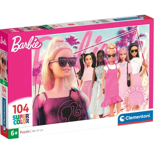 Modische Barbie 104-teiliges Supercolor-Puzzle - Clementoni Bild 1