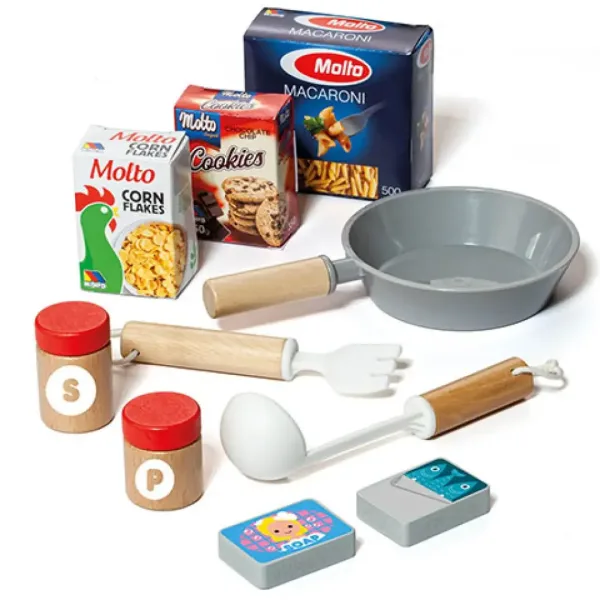 Molto: Nature My First Spielküche Holzspielset mit 10 Zubehörteilen Bild 2