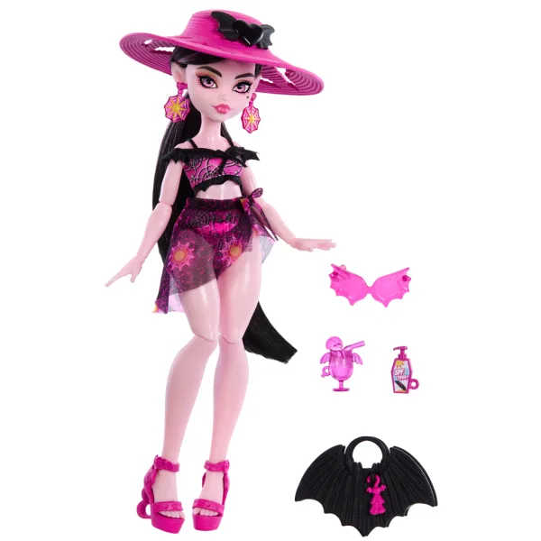 Monster High: Scare-adise Island – Draculaura-Puppe mit Zubehör - Mattel Bild 3