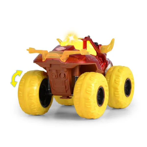 Monstertruck in Form eines flammenden Stierkopfes mit Licht und Sound - Dickie Toys Bild 2