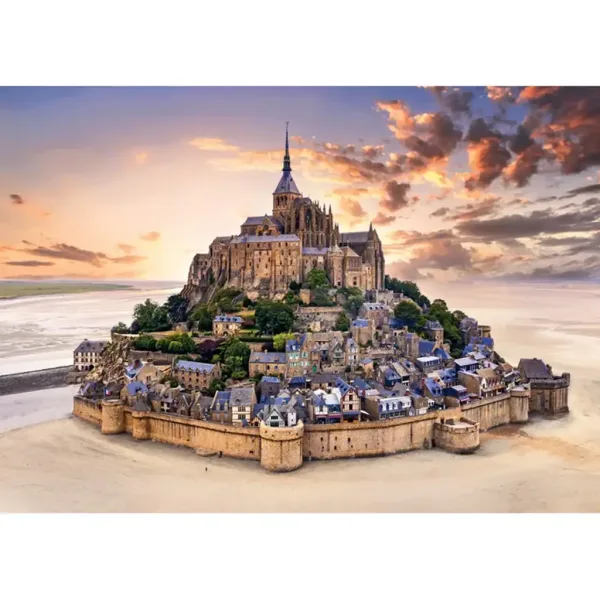 Mont Saint-Michel im Sonnenuntergang 1500-teiliges HQC Kompaktpuzzle - Clementoni Bild 2