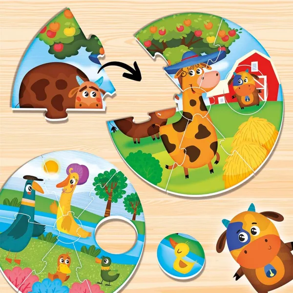 Montessori: Tierbabys-Puzzle, 42-teiliges Set - Lisciani Bild 3