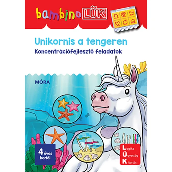 Móra: Einhorn auf dem Meer – BambinoLÜK Konzentrationsfördernde Aufgaben Bild 1