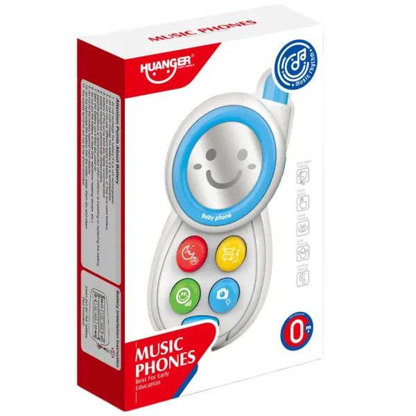 Music World: Blaues Babytelefon mit Licht und Ton Bild 3