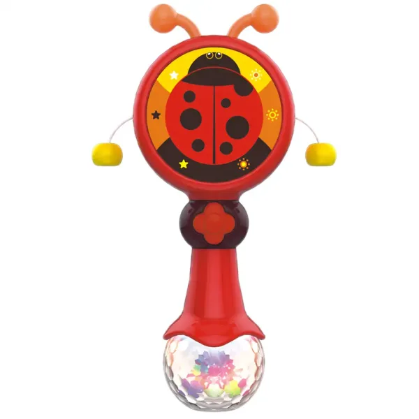 Music World: Marienkäfer-Trommel mit Kugeln 17cm Bild 2