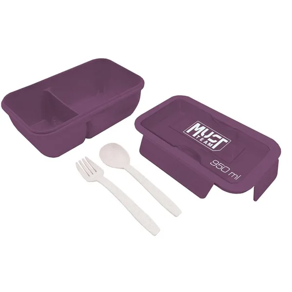 Must: Brotdose mit Besteck, in verschiedenen Ausführungen, 1 Stück Bild 2