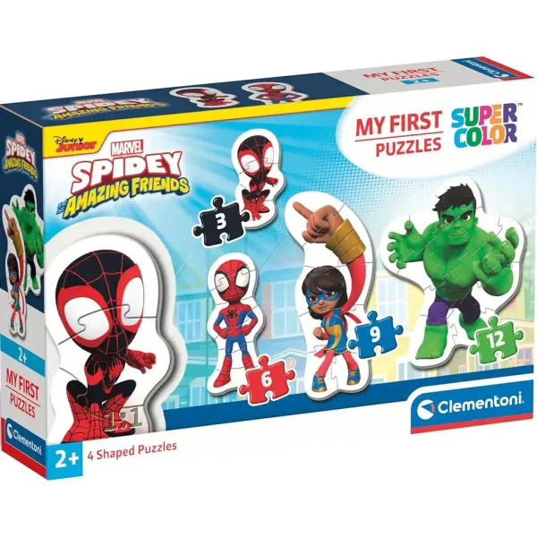 MyFirst Puzzle: 4 in 1 Spidey und seine Freunde Supercolor Puzzle - Clementoni Bild 1
