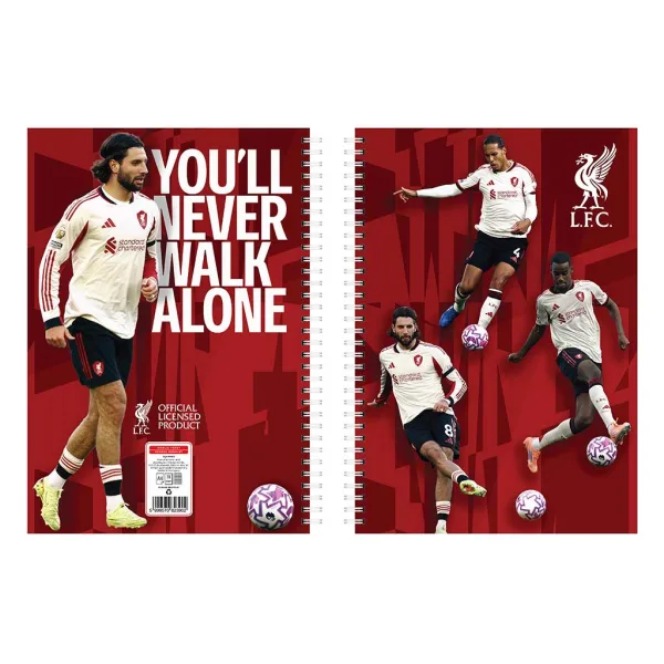 Nebulo: Liverpool Spiralheft, kariert, 70 Blatt, A4, 1 Stück Bild 5