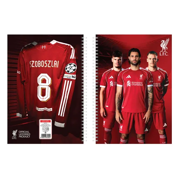 Nebulo: Liverpool Spiralheft, kariert, 70 Blatt, A4, 1 Stück Bild 6