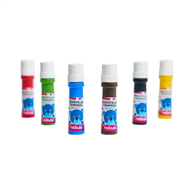 Nebulo: Tempera-Set mit Streichkopf 6x45ml Bild 2