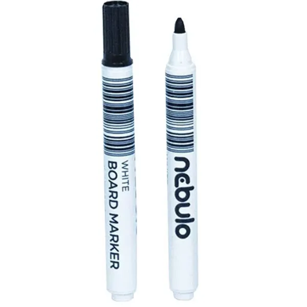 Nebulo: Whiteboard-Marker mit kegelförmiger Spitze, schwarz Bild 1