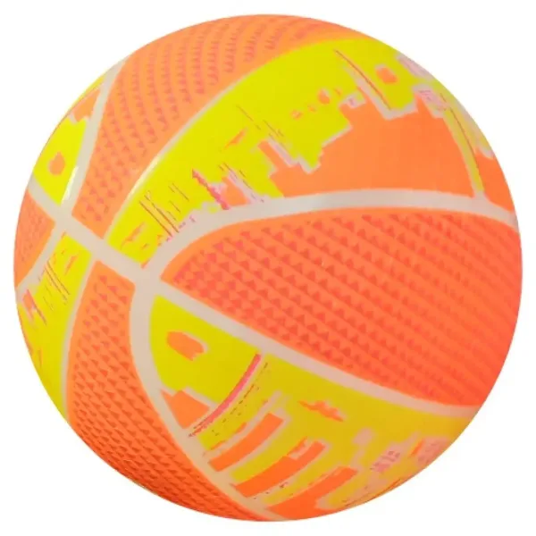 Neon-Basketball-Muster-Gummiball 22 cm in verschiedenen Varianten Bild 2