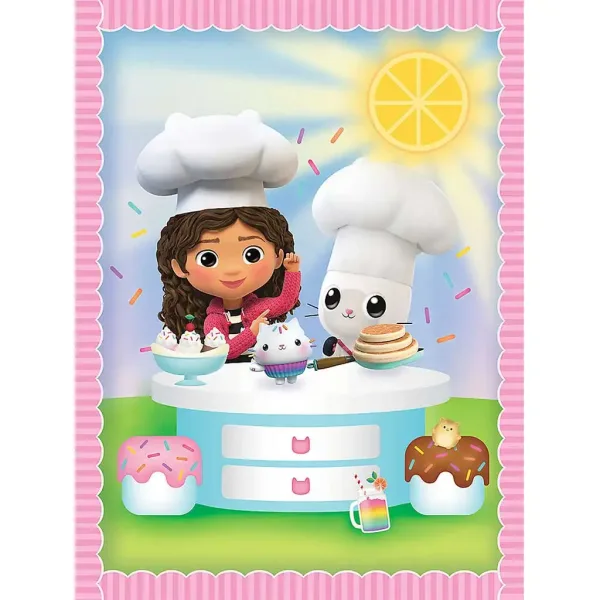 Netflix: Gabby's Dollhouse 2-in-1-Puzzle + Memory-Spiel Bild 3