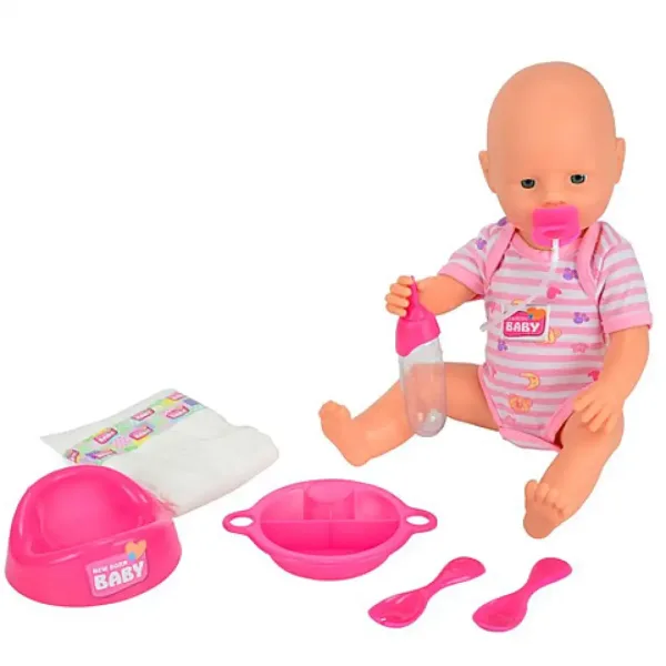 New Born Baby Pipi-Baby mit Zubehör, 38 cm - Simba Toys Bild 2