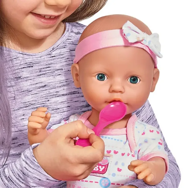 New Born Baby Pipi-Puppe mit Zubehör 43cm - Simba Toys Bild 4