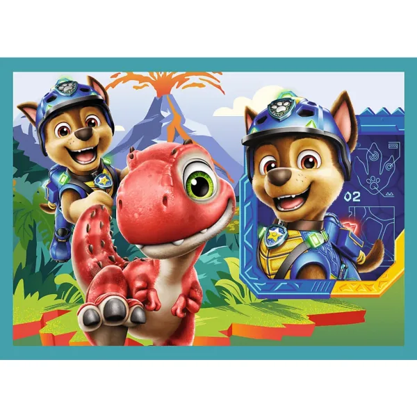 Paw Patrol Abenteuer auf der Dino-Insel 4-in-1 Puzzle-Set - Trefl Bild 3