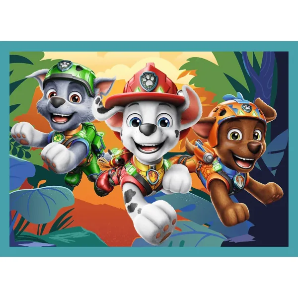 Paw Patrol Abenteuer auf der Dino-Insel 4-in-1 Puzzle-Set - Trefl Bild 5