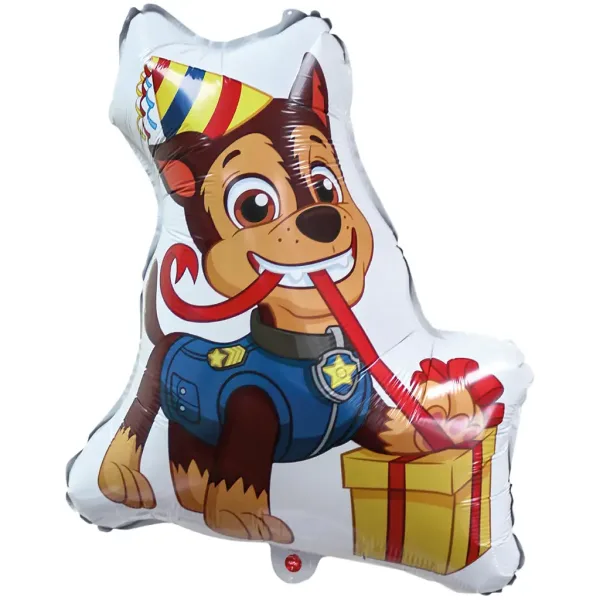 Paw Patrol: Chase mit Geschenk Folienballon zum Geburtstag 60cm Bild 1
