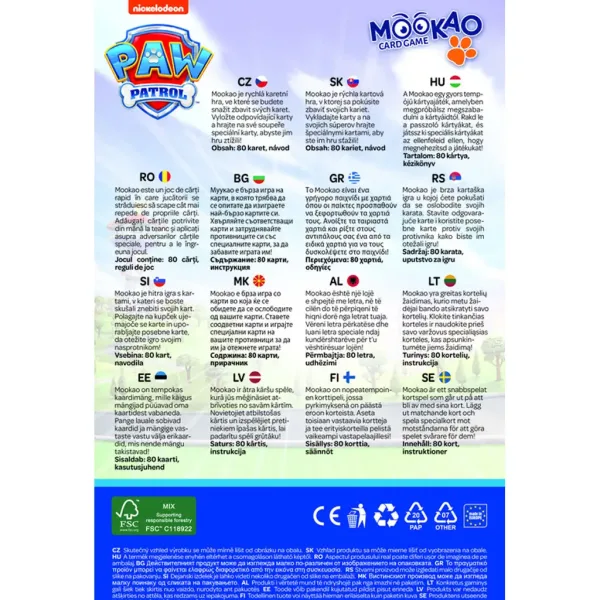 Paw Patrol Mookao Kartenspiel - Trefl Bild 3
