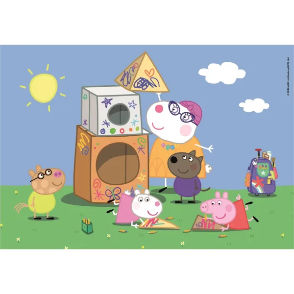 Peppa Wutz 2 x 60-teiliges Supercolor-Puzzle - Clementoni Bild 2