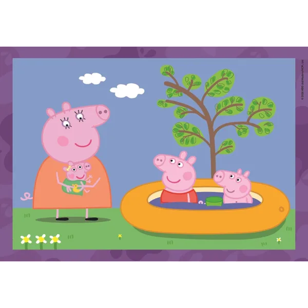 Peppa Wutz 4-in-1 Supercolor-Puzzle - Clementoni Bild 5