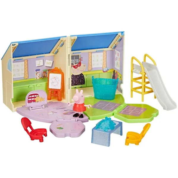 Peppa Wutz: Peppas aufklappbares Kindergarten-Spielset – Hasbro Bild 2
