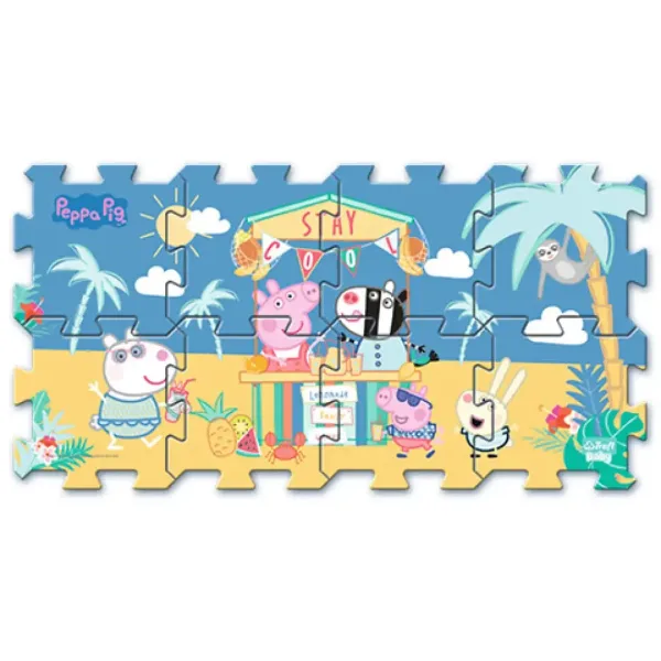 Peppa Wutz Urlaub Schwamm Puzzle - Trefl Bild 2