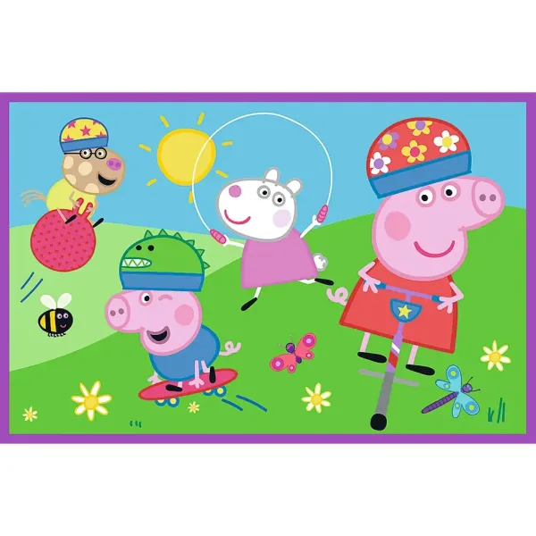 Peppa auf dem Spielplatz 2x24-teiliges Puzzle - Trefl Bild 2