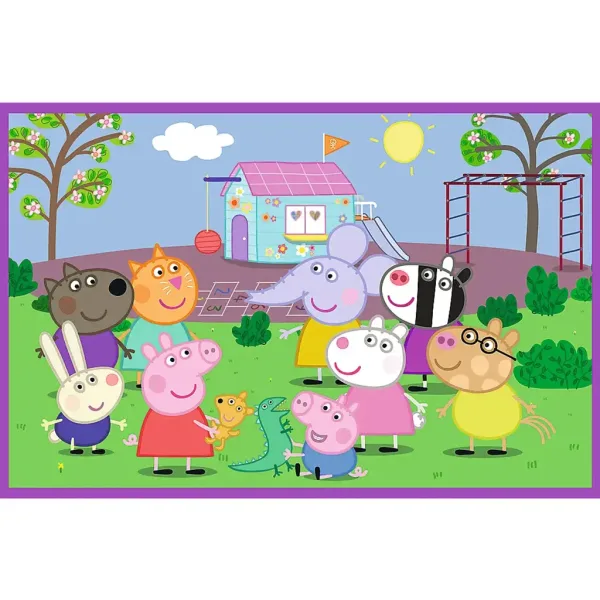 Peppa auf dem Spielplatz 2x24-teiliges Puzzle - Trefl Bild 3