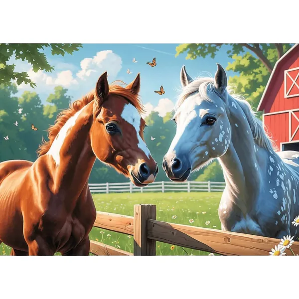 Pferde auf der Lichtung 200-Teile-Puzzle – Trefl Bild 2