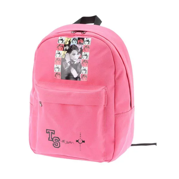 Pink gepolsterter Schulrucksack mit Taylor-Swift-Motiv, 39x17x44 cm Bild 2