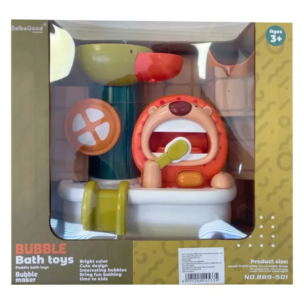 Planschender Leo, der Zähneputz-Löwe mit Bade-Spielkanne Bild 2