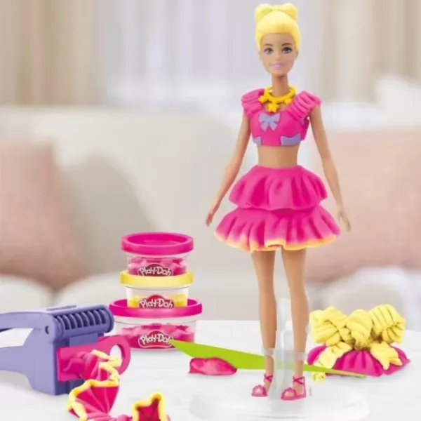 Play-Doh: Barbie Locken und Schleifen Knetset - Hasbro Bild 3