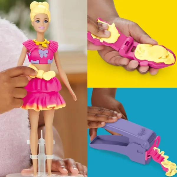 Play-Doh: Barbie Locken und Schleifen Knetset - Hasbro Bild 4